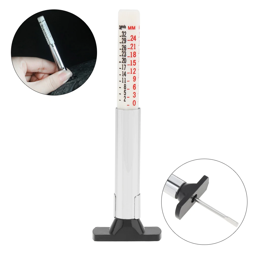 Универсальное портмоне из нержавеющей стали и ПВХ для монохромной Протекторной шины, инструменты для измерения рисунка, 1- 25 мм