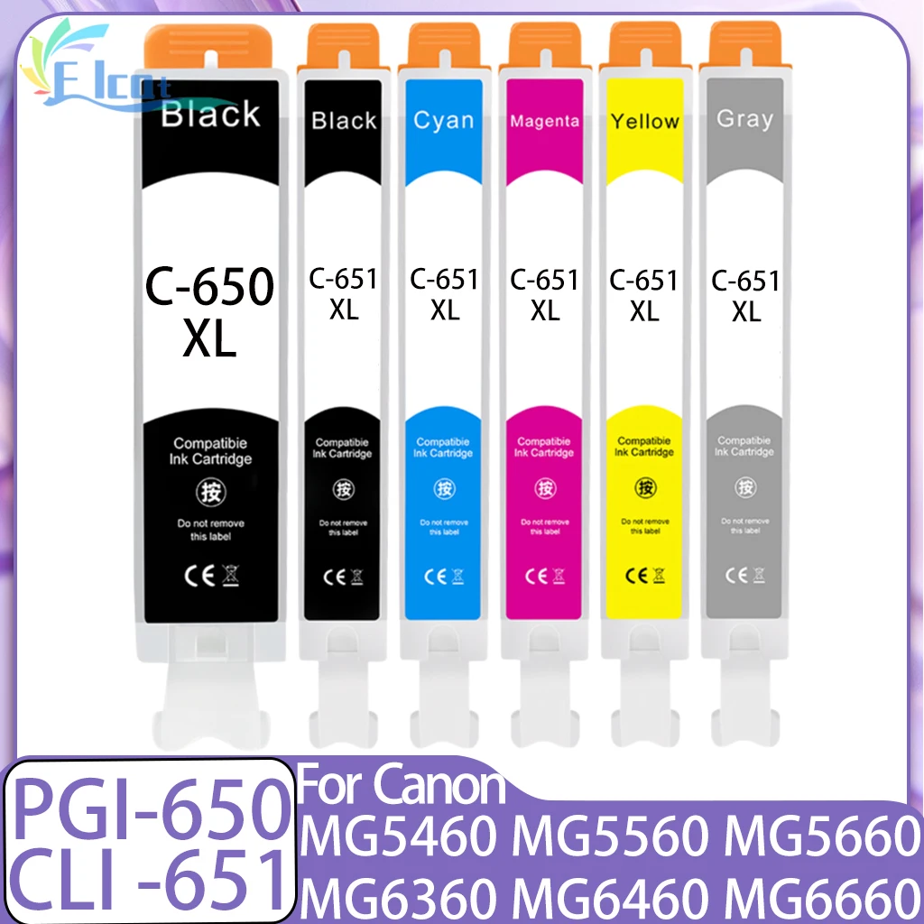 Фото PGI-650 CLI-651 картридж PGI-650XL CLI-651XL для принтера Canon MX926 MX726 Ip7260 Ip8760 MG5460 MG5560 MG5660 MG6460 MG6660 №1