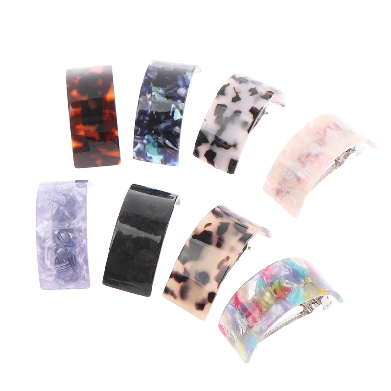 Rectangle Ponytail Barrette Volume Semicircle Hair Clamp | Clips