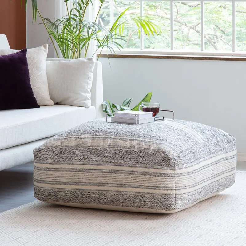 

Cotton Square Poufs