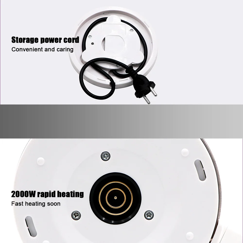 portabl electric kettle 2l 2000w tea maker thermos for tea electric water heater electric boiler smart kettle kitchen appliances free global shipping