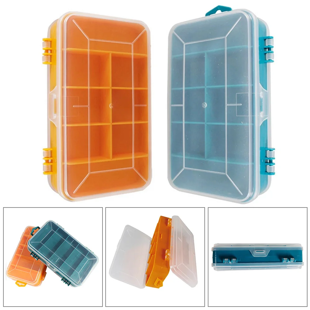 

1pc PP 13 Grids Storage Box Portable Transparent Screws Storage Box Double-Side Multifunctional 160*92*44mm Tool Storage