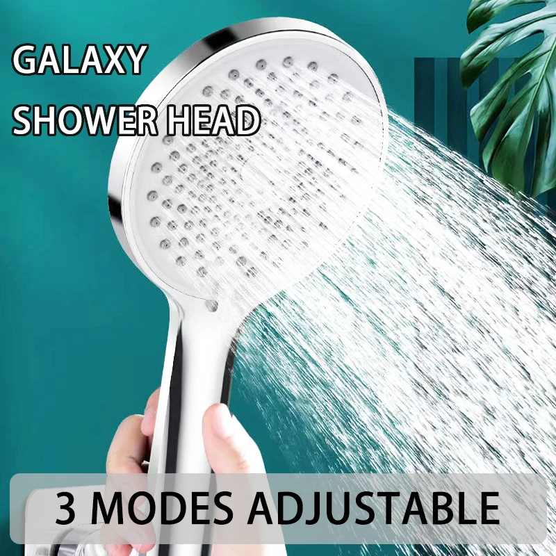 Bathroom Shower Adjustable Jetting Shower Head Water Saving Handheld Adjustable 3 Modes SPA Shower Bath Head Bathroom Accessorie