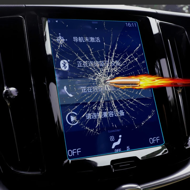 

Стальная Защитная пленка для экрана навигатора GPS для Volvo XC60 XC90 S90 2015 2016 2017 2018, пленка для навигации, закаленное стекло