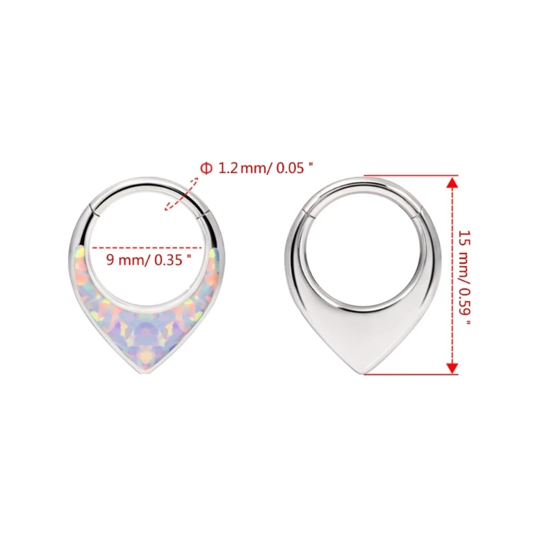 Любовная форма из нержавеющей стали ювелирный аксессуар для носа изящные кольца