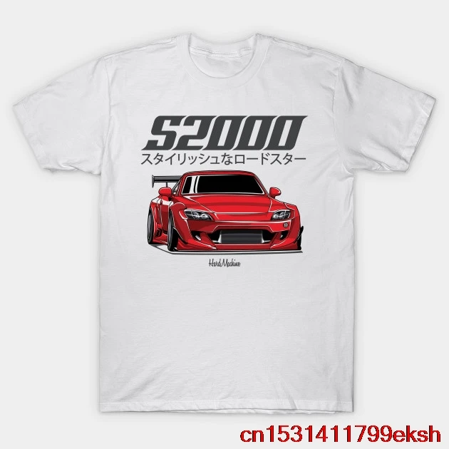 

S2000 S2K Stylish Roadster JDM T-Shirt Man T Shirts For Men Cotton Shirt Plus Size Male Large Size Shirts For Guys