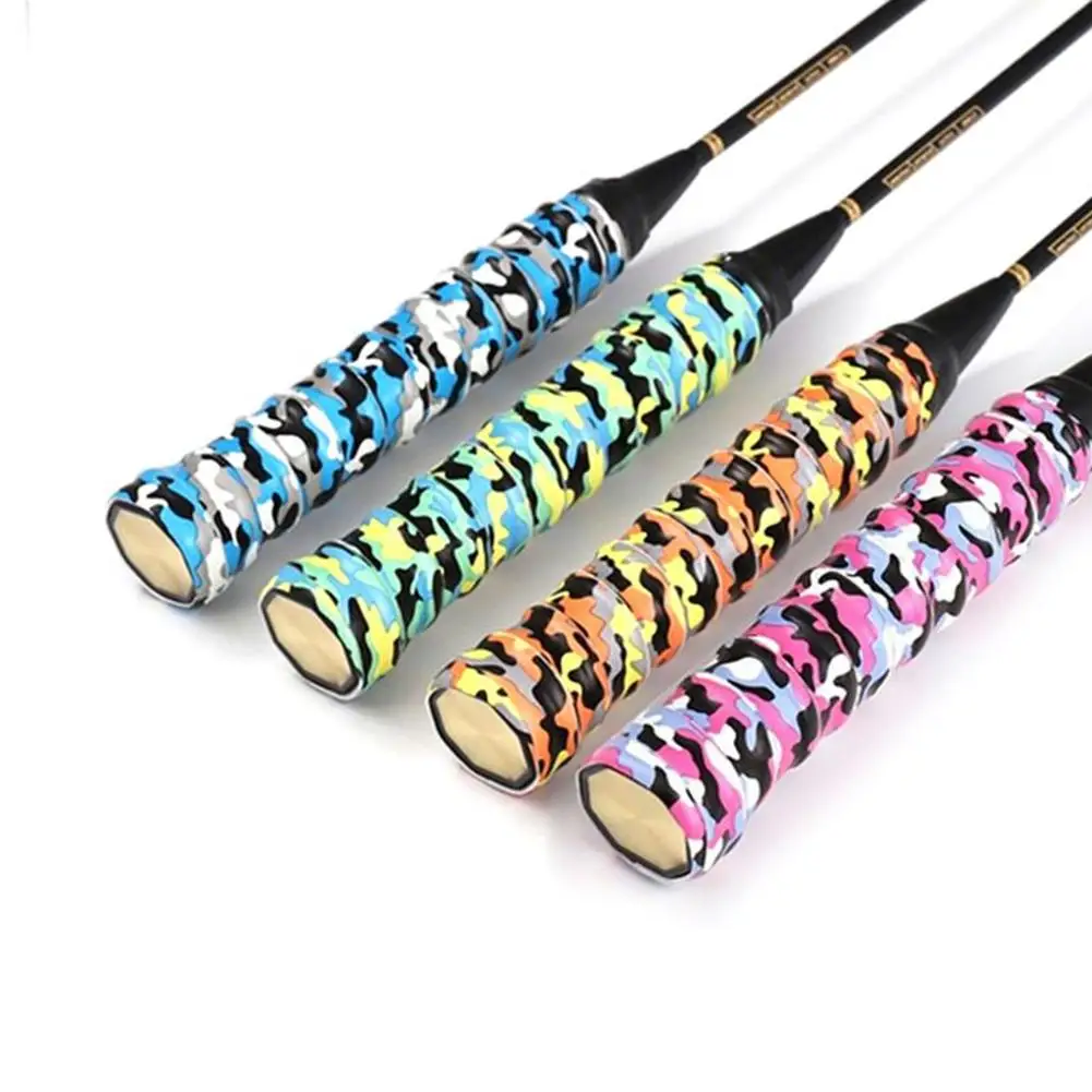 

1PCS Hot Sale Outdoor Sports Sweatband Camouflage Tennis Racket Grip Anti-skid Tape Overgrip Fishing Rods Sweatband