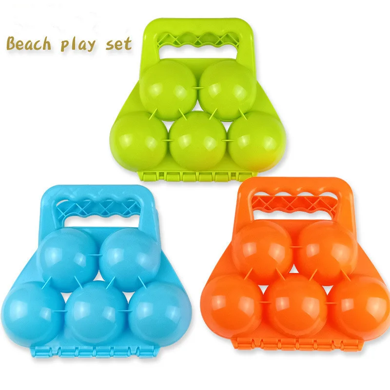 

Round Shaped Snowball Maker Clip Children Outdoor Plastic Winter Snow Sand Mold Tool for Snowball Fight Outdoor Sports Toys
