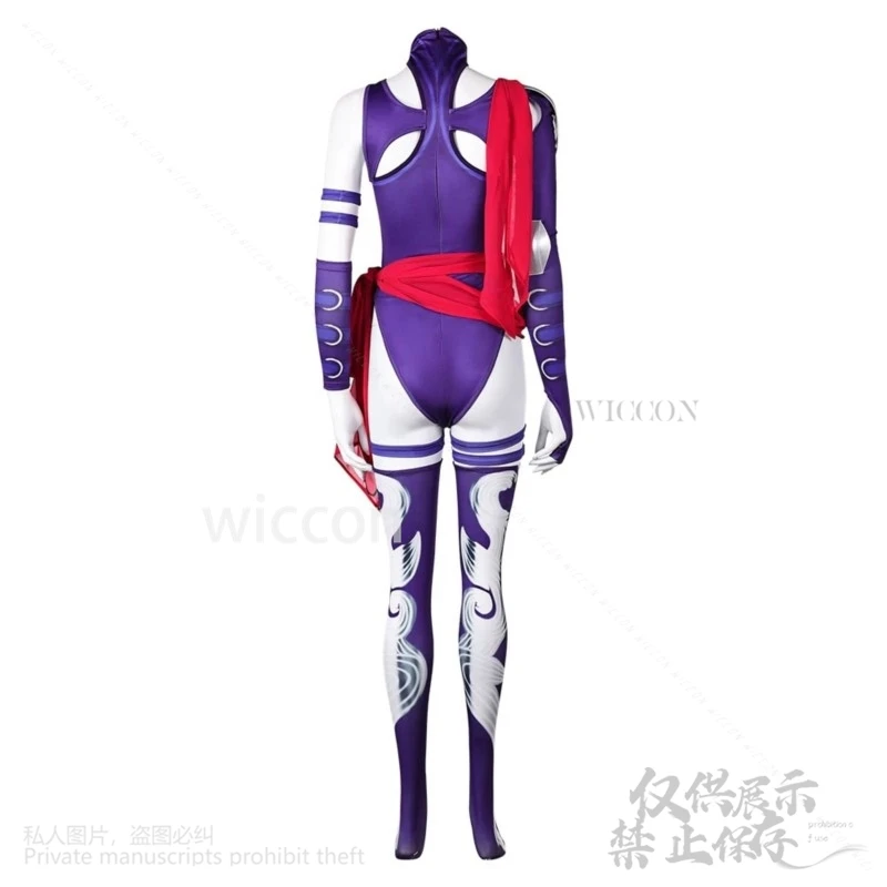 Косплей костюм Psylocke фиолетовый полиэстер WICCON