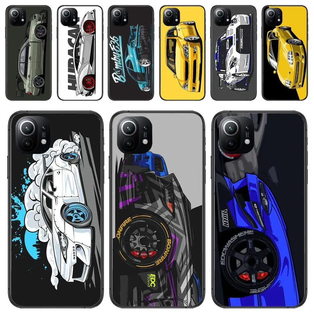 Japan JDM Nissan Car Luxury Phone Case For Xiaomi 13 12 11T 9 11 10C 9T 8 9SE 11i Lite Ultra Note10 Poco F3 M4 M3 Pro TPU Cover