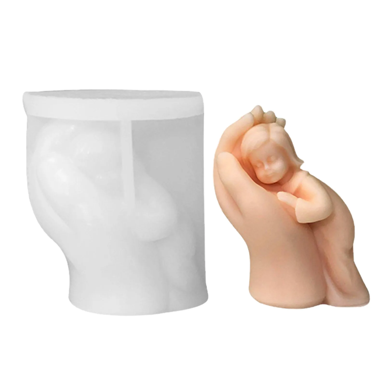 

Mother's Hand Candle Mold Silicone Candle Mold DIY Handcrafts Soap Making Mold Convenient To Use Decoration Mold For Aromatherap