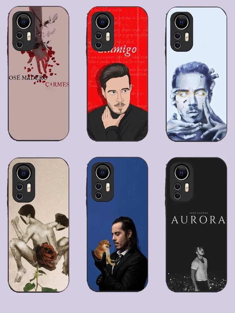J-Jose M-Madero Phone Case For Xiaomi 11 Redmi Note 5G 8T 9A 9 10T Note8Pro Note9 12SUltra Black