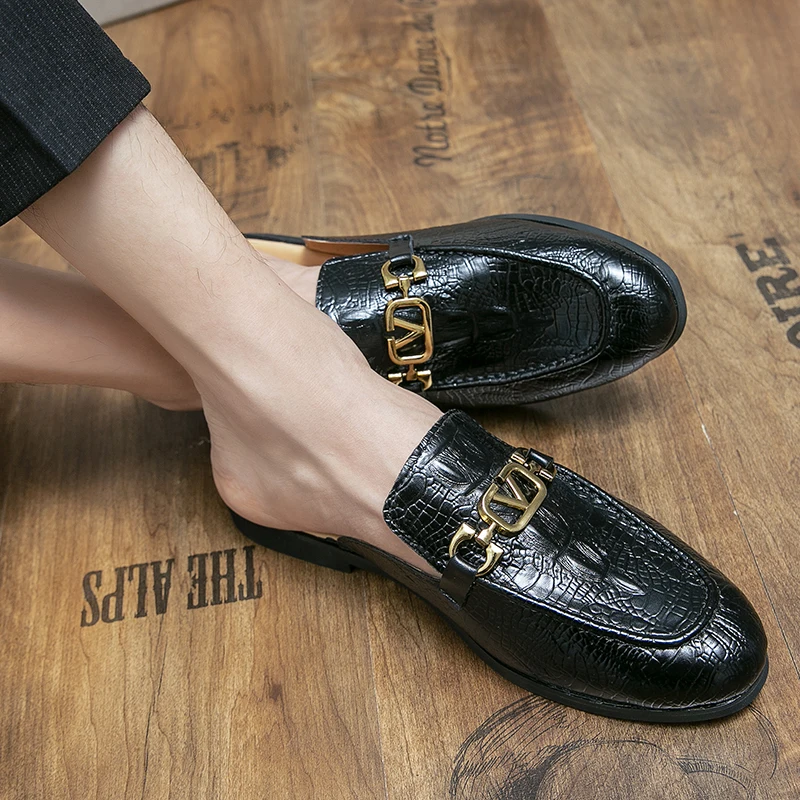 YOSBOGR Мужская кожаная обувь в повседневном деловом стиле с острым носком из