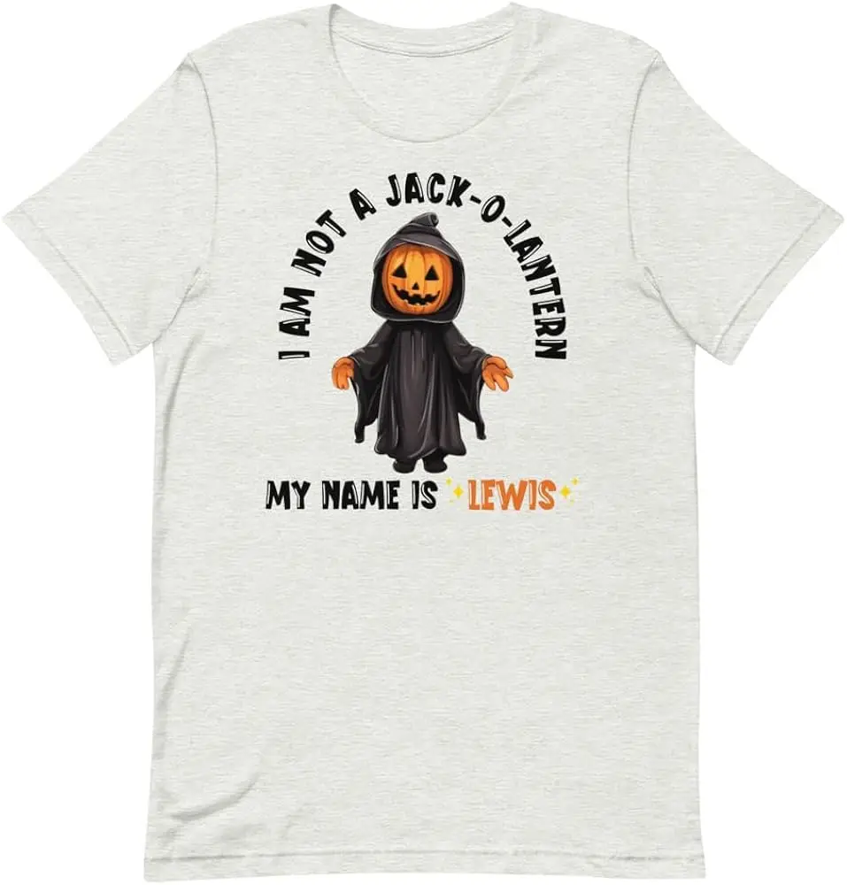 I am not a Jack o меня зовут Льюис Хэллоуин мужская одежда женские футболки Y2K топы