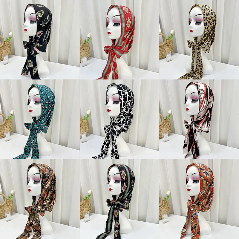 2022 Summer Scarf New Headscarf / Scarf Easy Lazy Guy Women's Hijab Wrap Shawls Headband Muslim HijabsTurbanet Sunscreen Hot