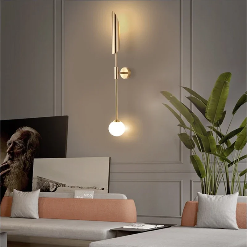 Металлический Настенный светильник в скандинавском стиле для гостиницы