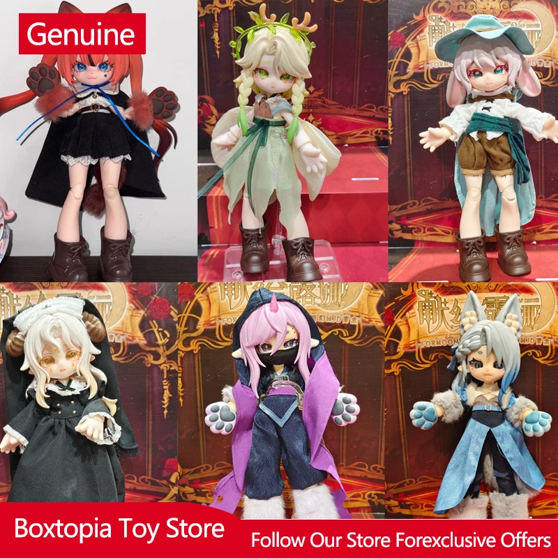 Фото Новая оригинальная коллекционная кукла BJD серии Luna For Moon, масштаб 1/12, шарнирная, с подвижными суставами, в коробке-сюрпризе, с платьем, игрушка-украшение, подарок на день рождения №1