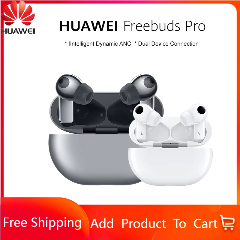 

HUAWEI Freebuds Pro смартфон Qi Беспроводная зарядка ANC функция для Mate 40 Pro P30 Pro