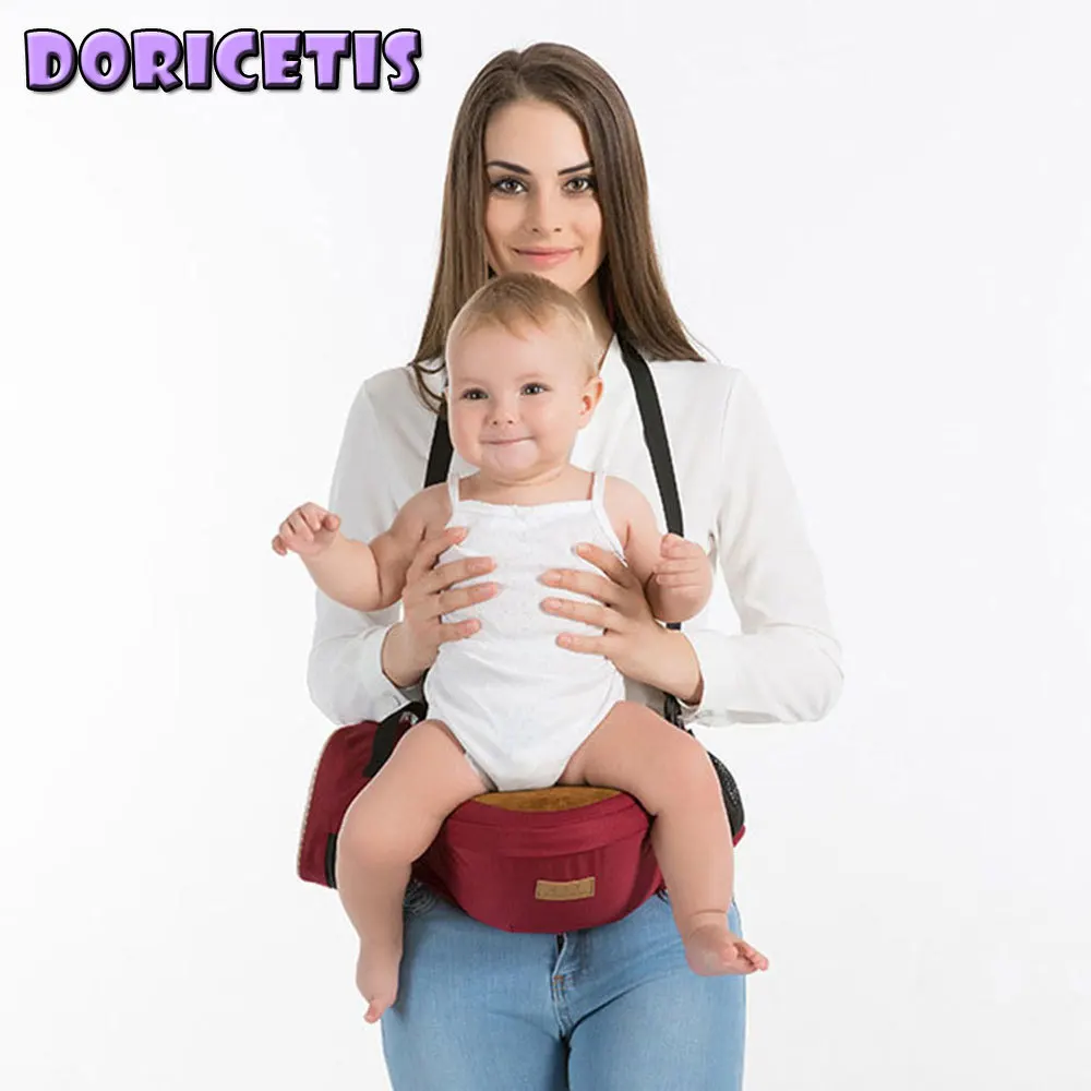

Baby Sit Stool Solid Color Multifunctional Waist Stool Strap Infant Daily Go Out Portable Breathable Cozy Stool Newborn Carrier
