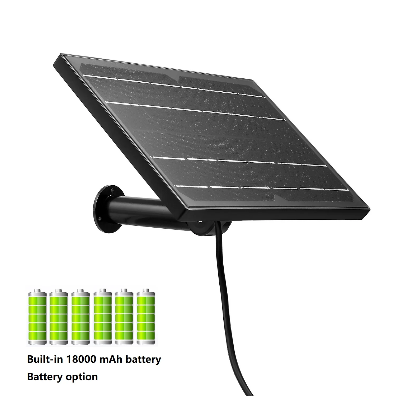 

Outdoor Mini 12V Solar Panel 8W Built-in 18650 Battery Solar Charger 5V USB Solar Panel Powered Video Security Hunting Camera