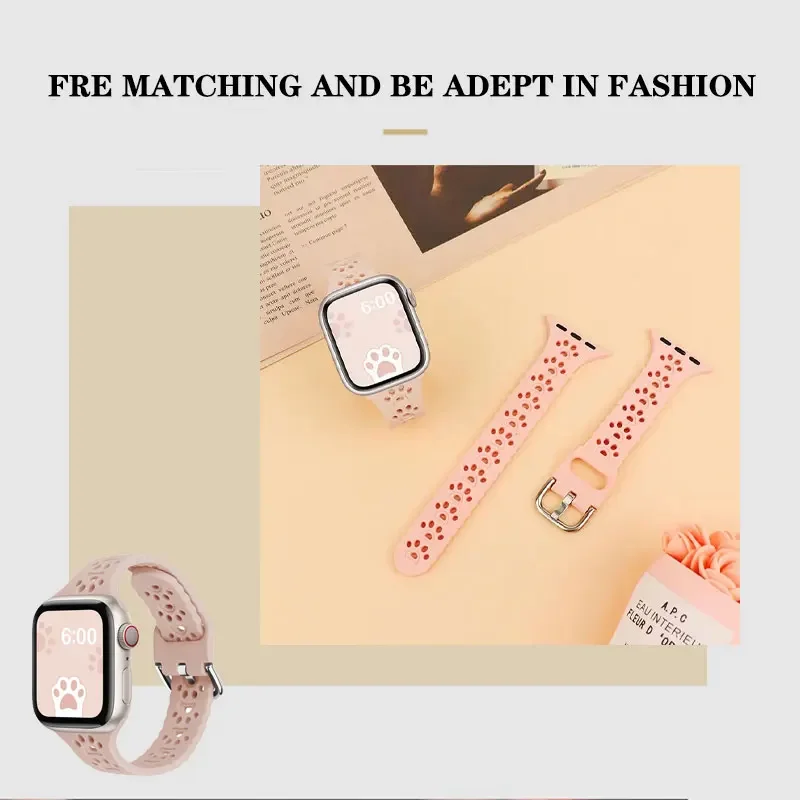 Силиконовый Спортивный Ремешок Для Apple Watch Ultra2 Series 7 45 Мм/41 Мм И SE 9 8 6 5 4 3 Браслет