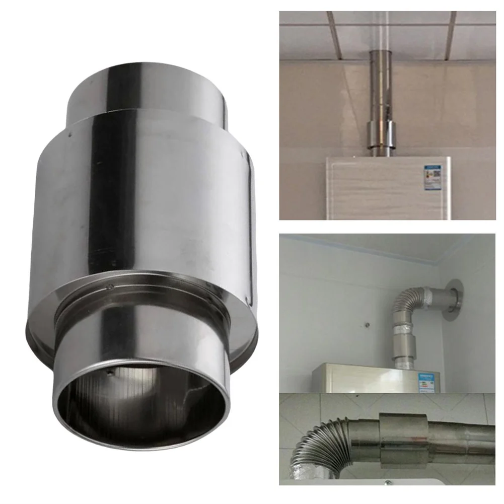 

Stove Pipe Chimney Tent Pipe Flue Extension Tube Adapter For Wood Log Burning Anti Backflow Check Valve