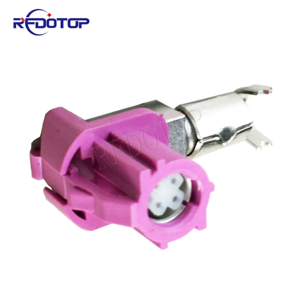 1 шт. 4-контактный фиолетовый кодовый H HSD LVDS коннектор, прямоугольный женский разъем, ОБЖИМНАЯ сборка для Dacar 535 4 основной коаксиальный кабель