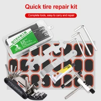 bicycle tool bag multi function folding tire repair kits multifunctional kit set with pouch pump for bike bicycle repair tools
