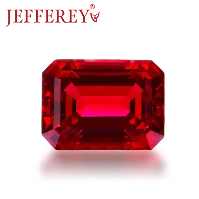 8A рубиновые свободные драгоценные камни Красного цвета восьмиугольный шаговый