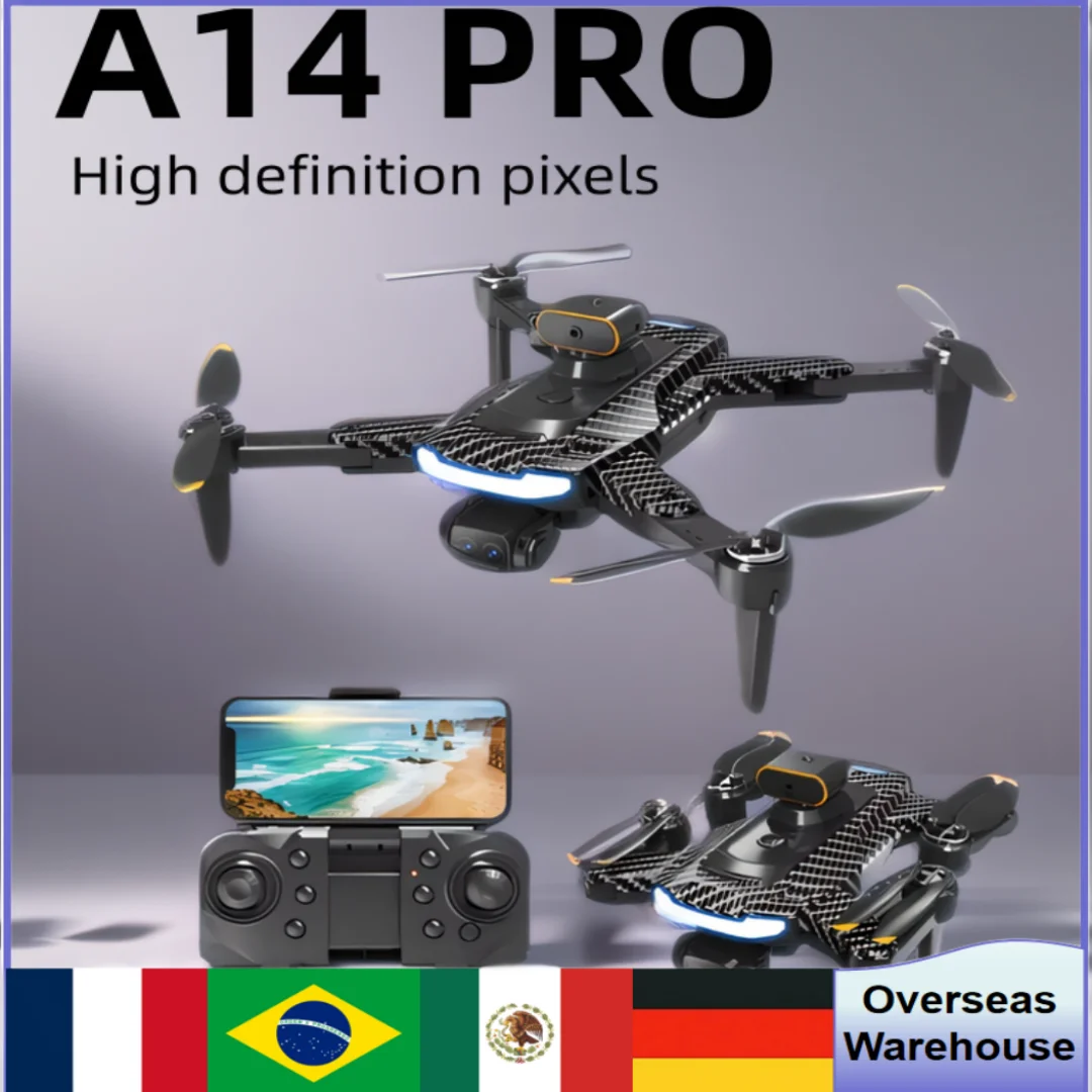 Дрон A14 складной квадрокоптер с фиксированной точкой 8KHD аэрофотосъемка 540 одиниц