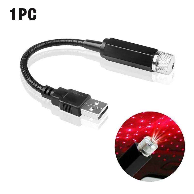 

Мини Звездный лазерный атмосферный окружающий проектор USBMini, освещение для крыши автомобиля, освещение для интерьера автомобиля, светодиодная Ночная лампа для Галактики