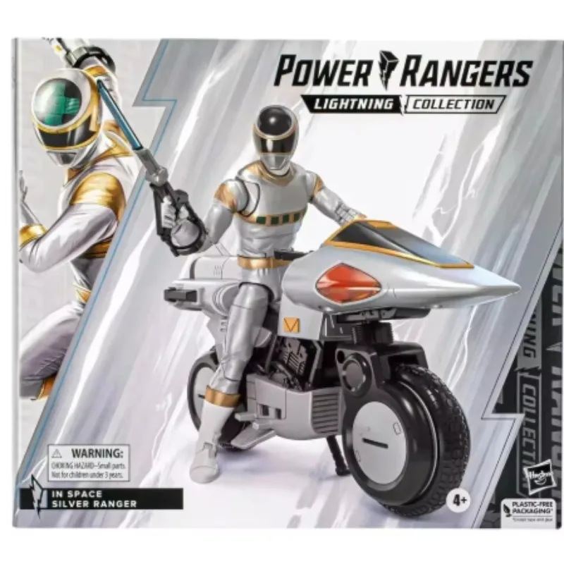 Оригинальная коллекция молний Hasbro Power Rangers в космосе, серебряный рейнджер, аниме-фигурка, коллекционная модель игрушки (art.: 3920d2977ed4e) - 3920d2977ed4e