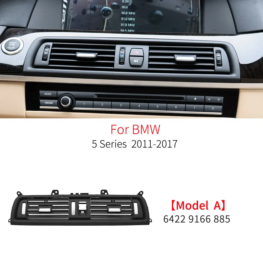 

Для BMW F10 F11 Автомобильная передняя консоль, решетка приборной панели, аксессуар для вентиляции кондиционера переменного тока для BMW 5 серии 520 523 525 528 535i 2011-2017