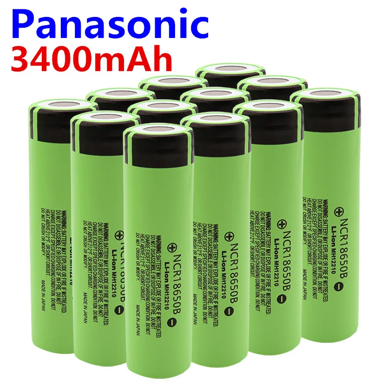 

2023 оригинальный литиевый аккумулятор NCR18650B 3,7 В 3400 мАч 18650 для Panasonic, аккумулятор и зарядное устройство USB