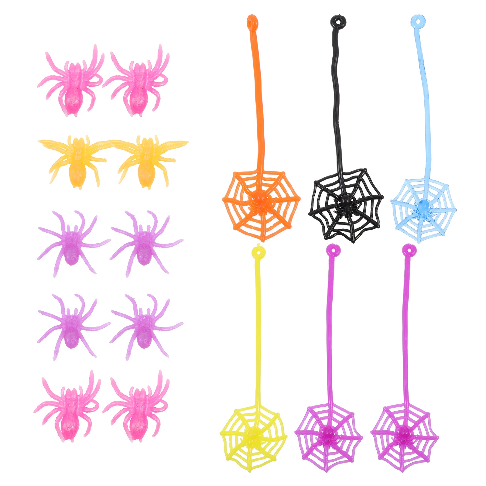 

20Pcs Extendable Toys Spider Toys Supple Sticky Playthings Sticky Toys for Child
