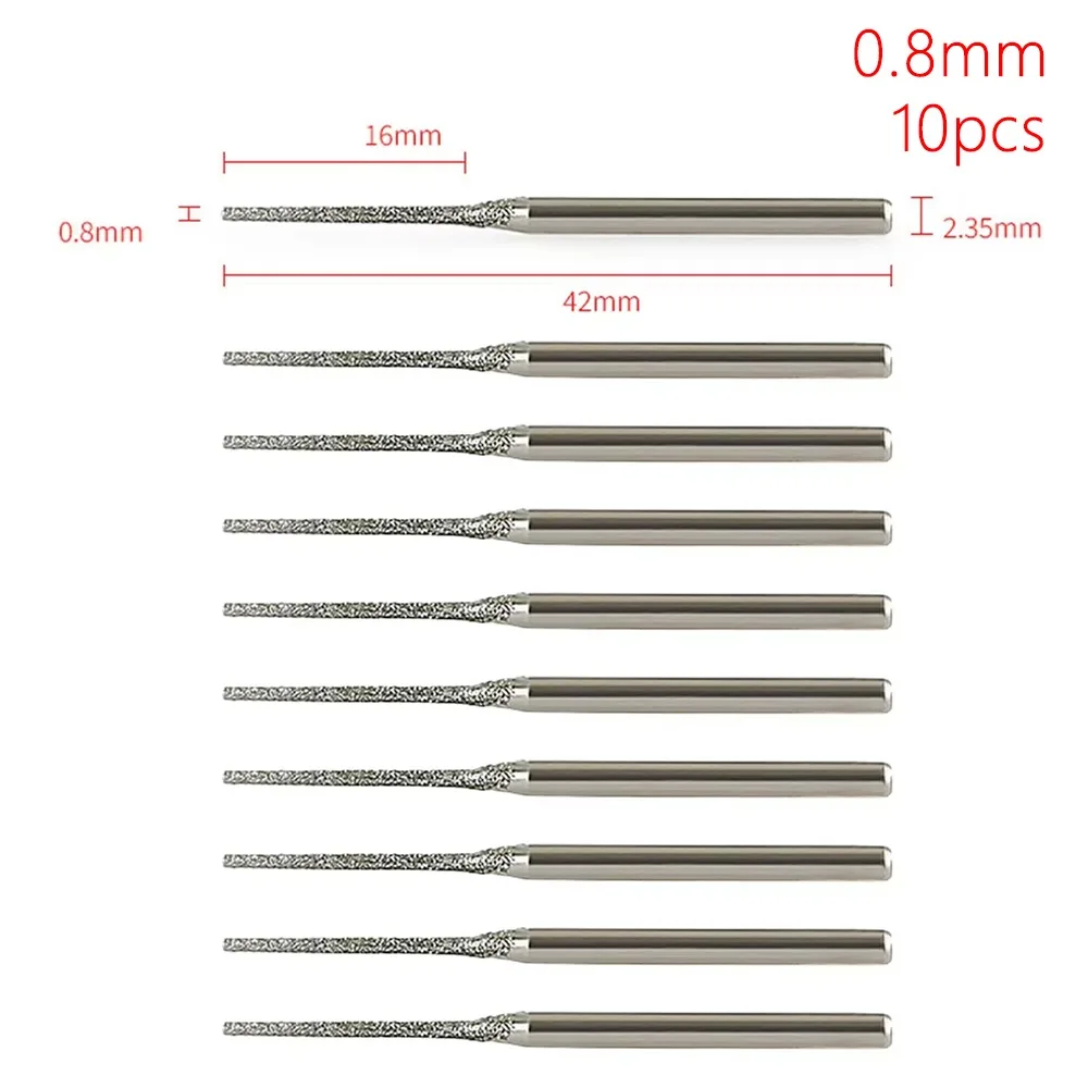 

Сверла алмазные 0,8-2,5 мм 10 шт.