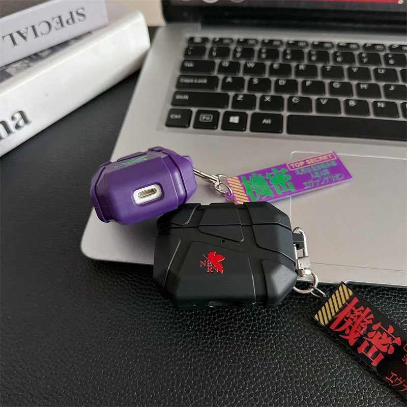 Фото Защитный чехол Neon Genesis Evangelion Meteorite Airpods 4-го поколения, подходит для чехла Bluetooth-гарнитуры Pro2 3-го поколения №4