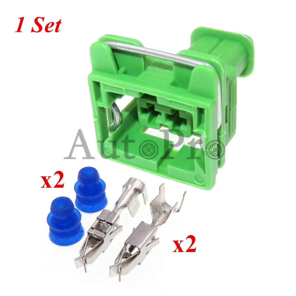 

1 комплект, 2 отверстия, автомобильные аксессуары 240PC02S5001, зеленая Автомобильная водонепроницаемая розетка, Автомобильный Электрический провод, вилка