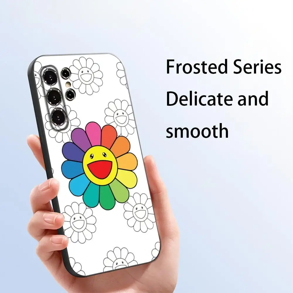 Чехол для телефона с рисунком японского художника М. Мураками для Samsung Galaxy S26 S25 S24 S23 S22 S21 Plus Ultra Note20, мягкий, черный (art.: 3920db8f9653b) - 3920db8f9653b