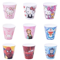 300ml sanrio cartoon hello kitty white my melody cars frozen thomas water cup mouthwash cup tableware children cutlery girl gift