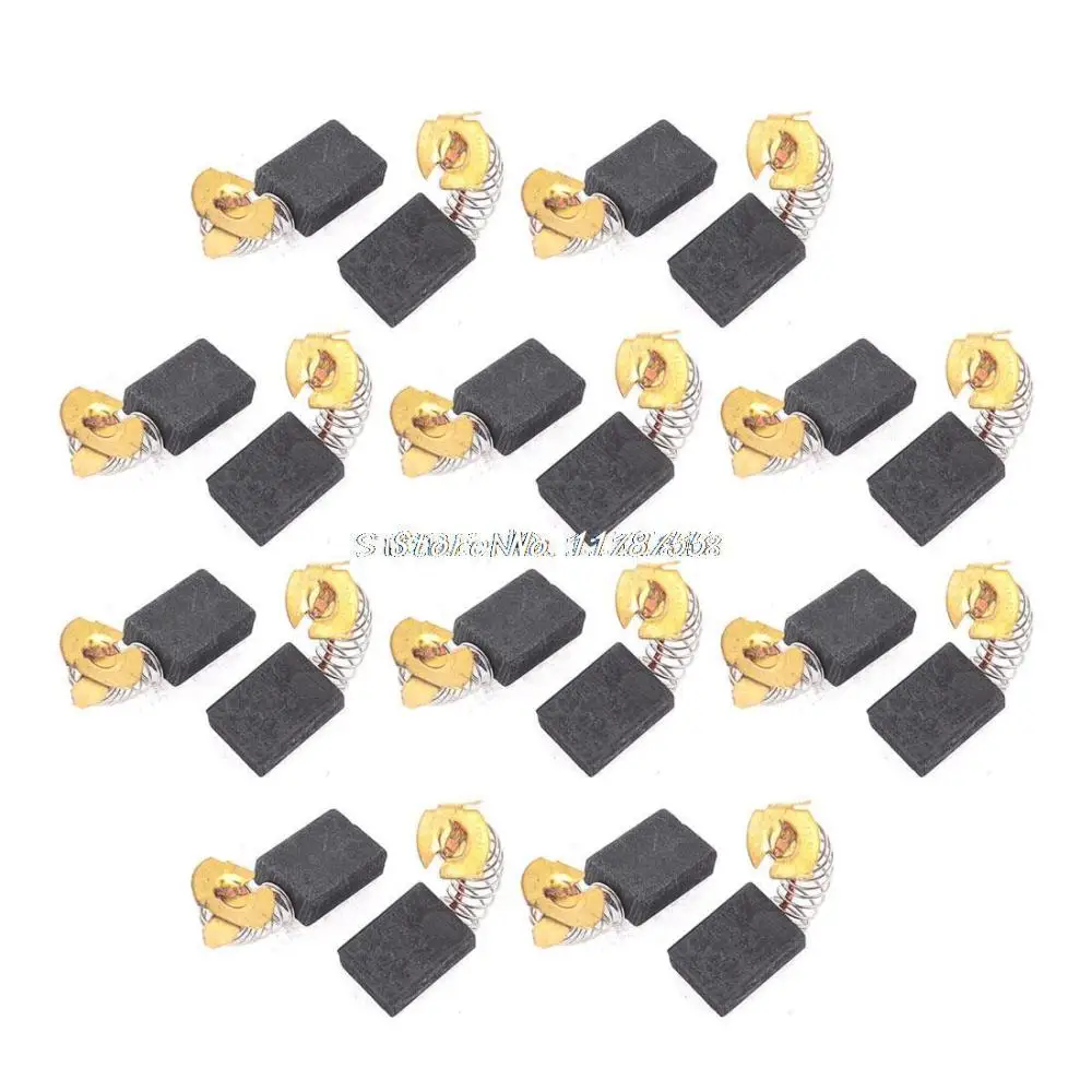 

20 шт., угольные щетки для электроинструмента, 18 мм x 13,5 мм x 6,5 мм