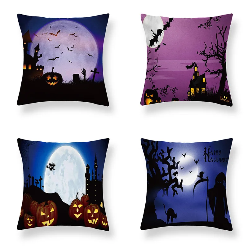 

Ghost Festival Pillowcase Peach Skin Fleece Home Sofa Pillow Cushion Halloween Party Props Pillowcase Source Manufacturers