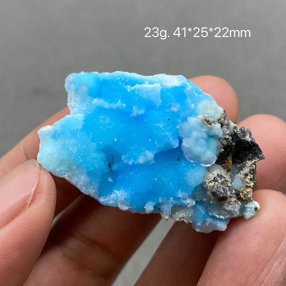 

100% natural blue aragonite crystal gem ore specimens free shipping