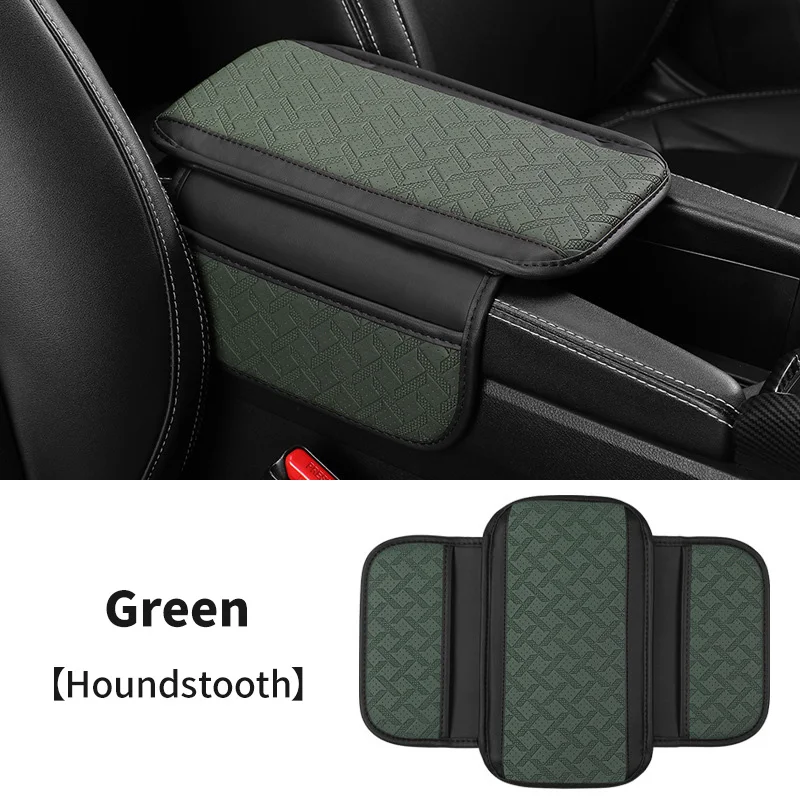 

Дышащий автомобильный подлокотник с боковой сумкой для хранения, подушка для поддержки рук для одного открытого подлокотника, аксессуары для салона автомобиля