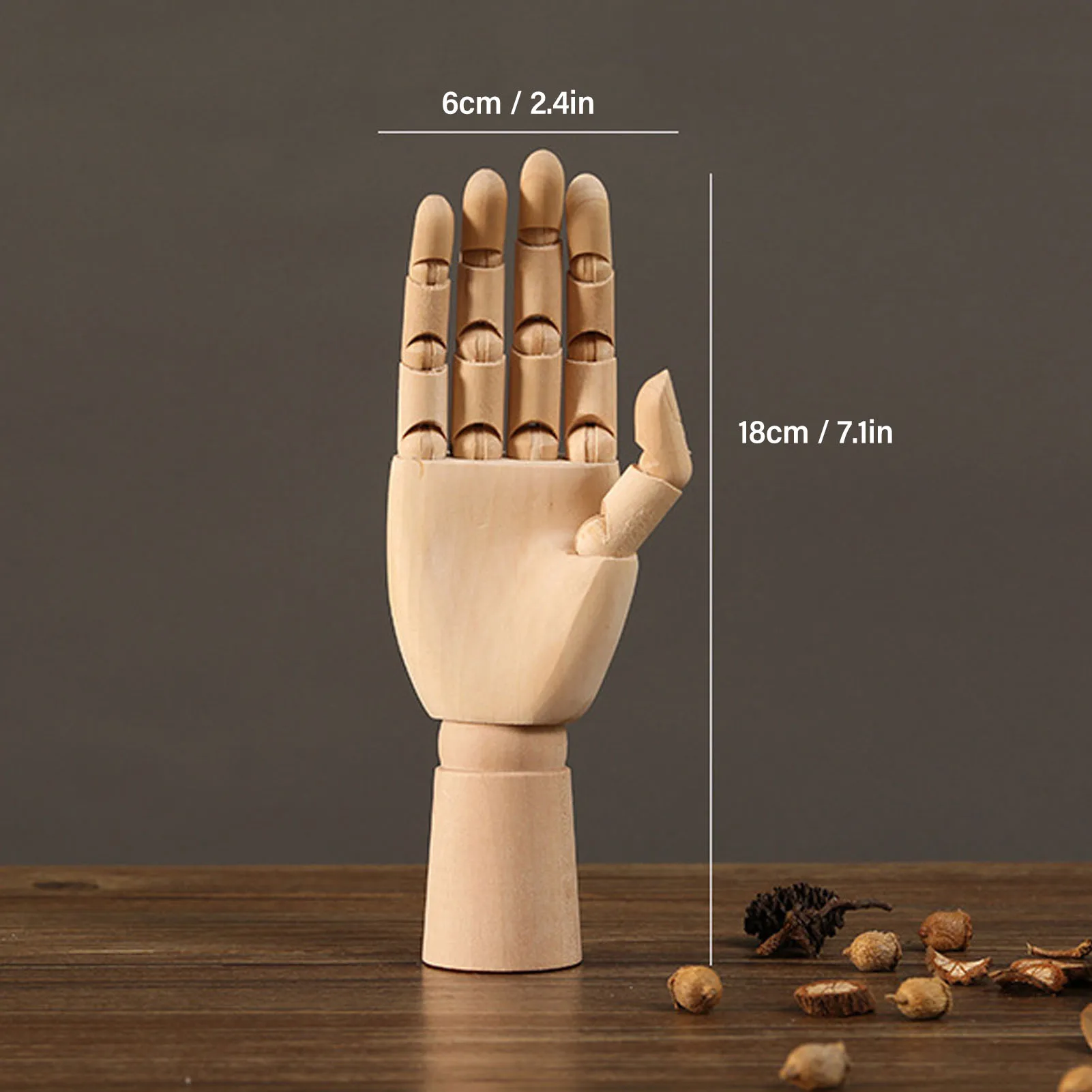 

Деревянная гибкая модель руки TOPINCN