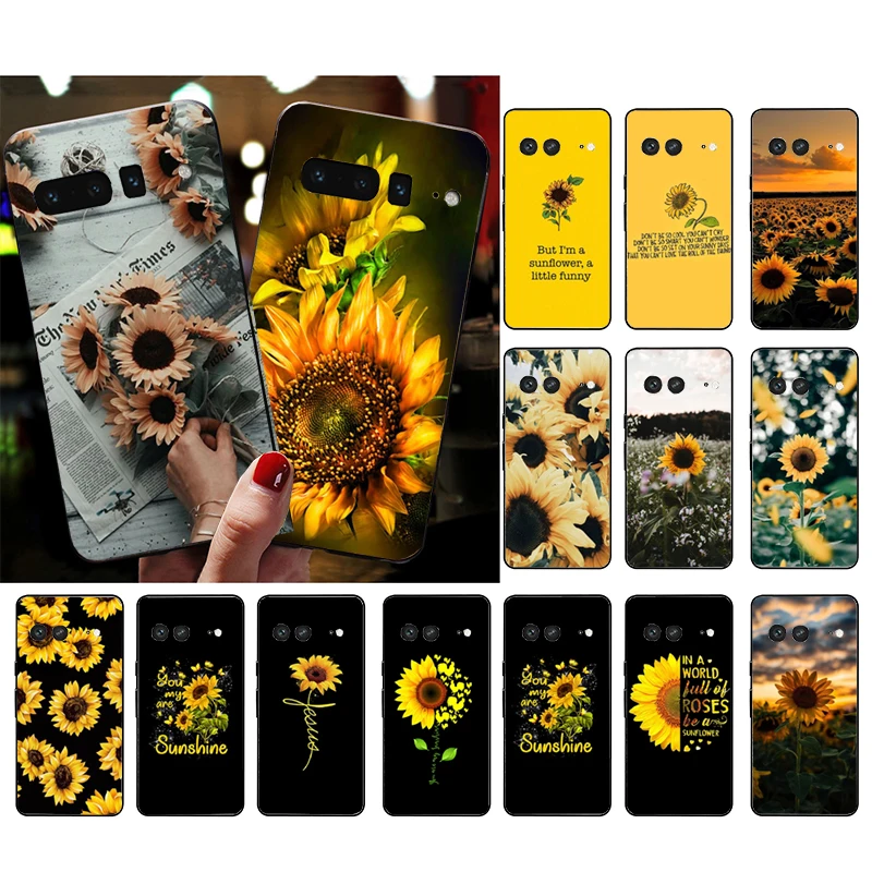 

Phone Case for Google Pixel 7 Pro 7 6A 6 Pro 5A 4A 3A Pixel 4 XL Pixel 5 6 4 3 XL 3A XL 2 XL Flower Sunflower Case Funda