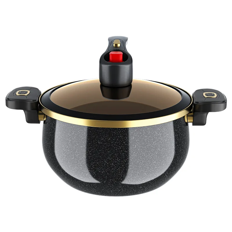 

Enameled Cast Iron Dutch Oven 6.7 Quart Enamel Coated Cookware Pot Non-Stick Micro Pressure Stew Pot 10 inch for All Heat Source