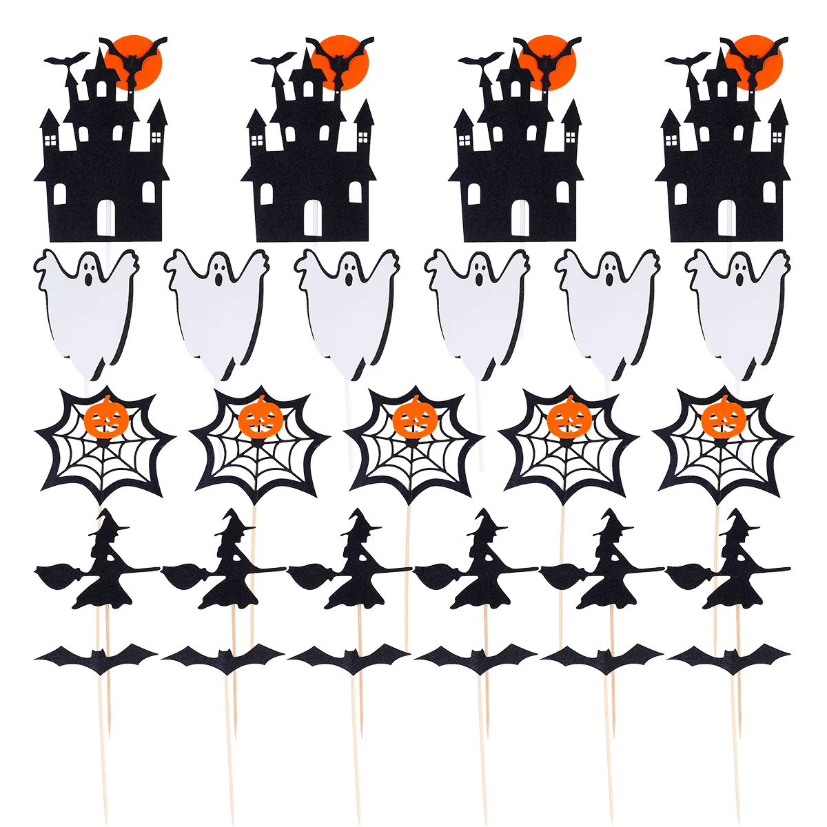 

Pickstoppers Topper Cake Cupcake Pick Cocktail Witch Fruit Salad Appetizer Birthday Evil Bakery Insert Spider Pumpkin Toothpick