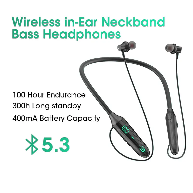 Bluetooth-наушники с шейным ободом магнитные микрофоном |