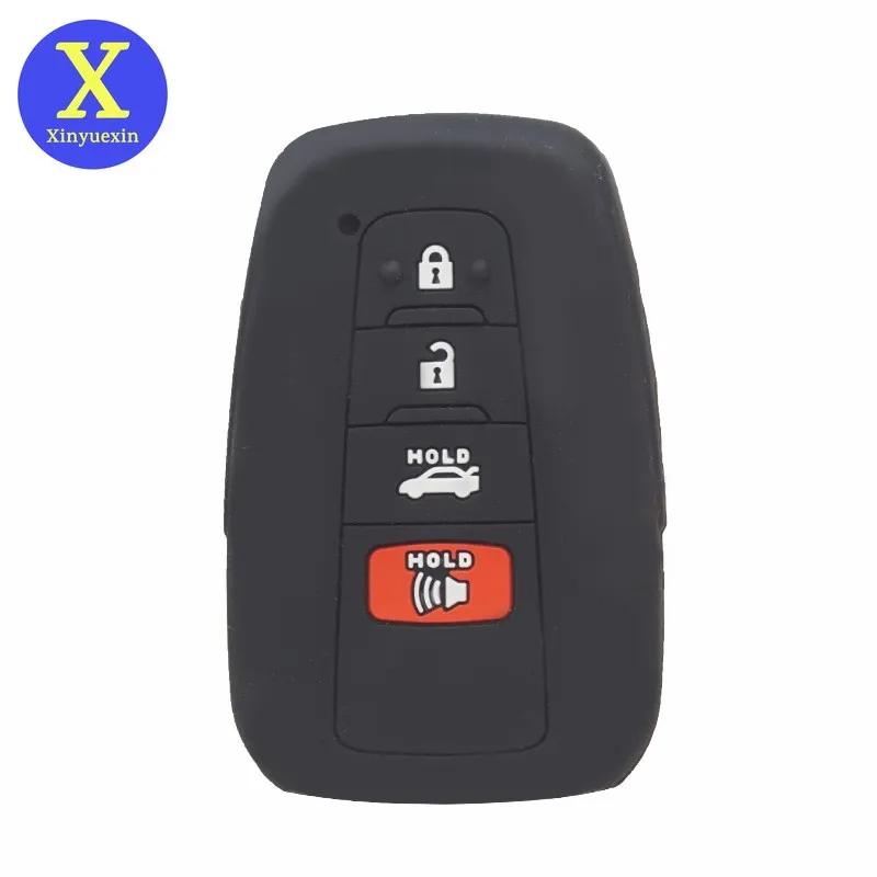 

Силиконовый резиновый чехол Xinyuexin для Toyota Prius Corolla RAV4, умный держатель для ключей, защитный автомобильный аксессуар